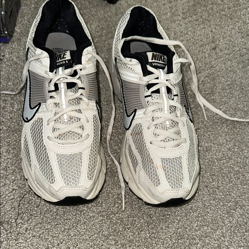 Nike White and Black Athletic Shoes